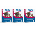 Kit Vermífugo Para Cães e Gatos Canex Original c/3 unidades