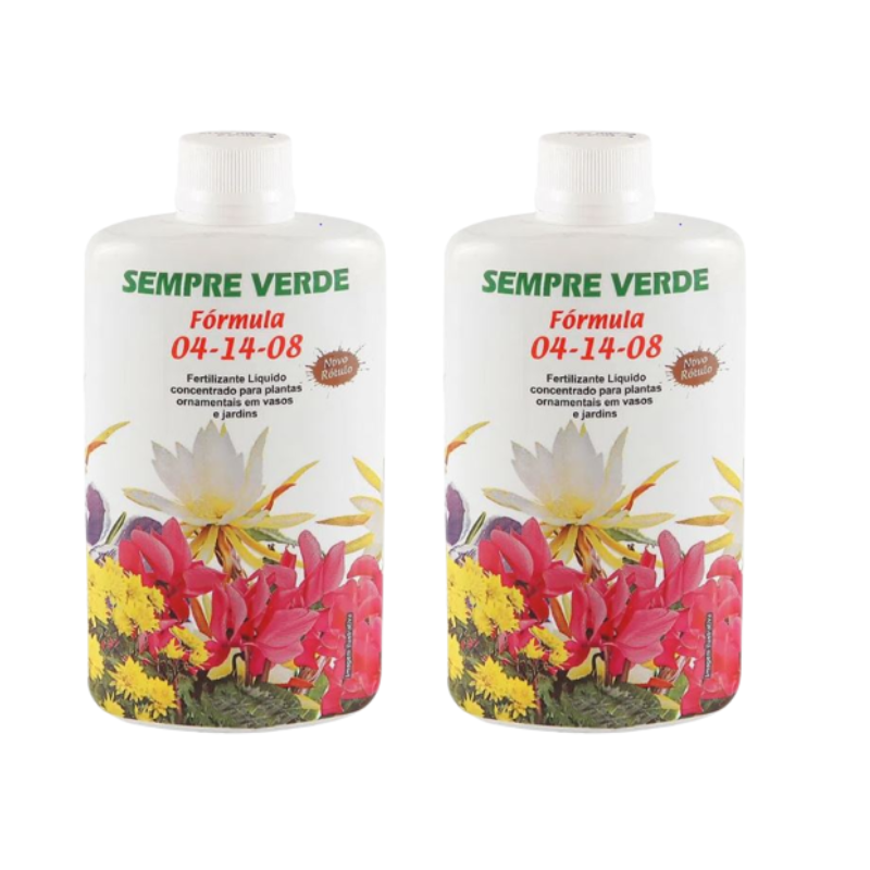 Kit Fertilizante Líquido Sempre Verde 04-14-08 160ml c/ 2 Un