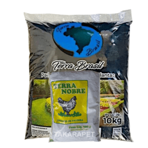 Terra Brasil Adubada 10Kg + Esterco de Galinha de 700gr